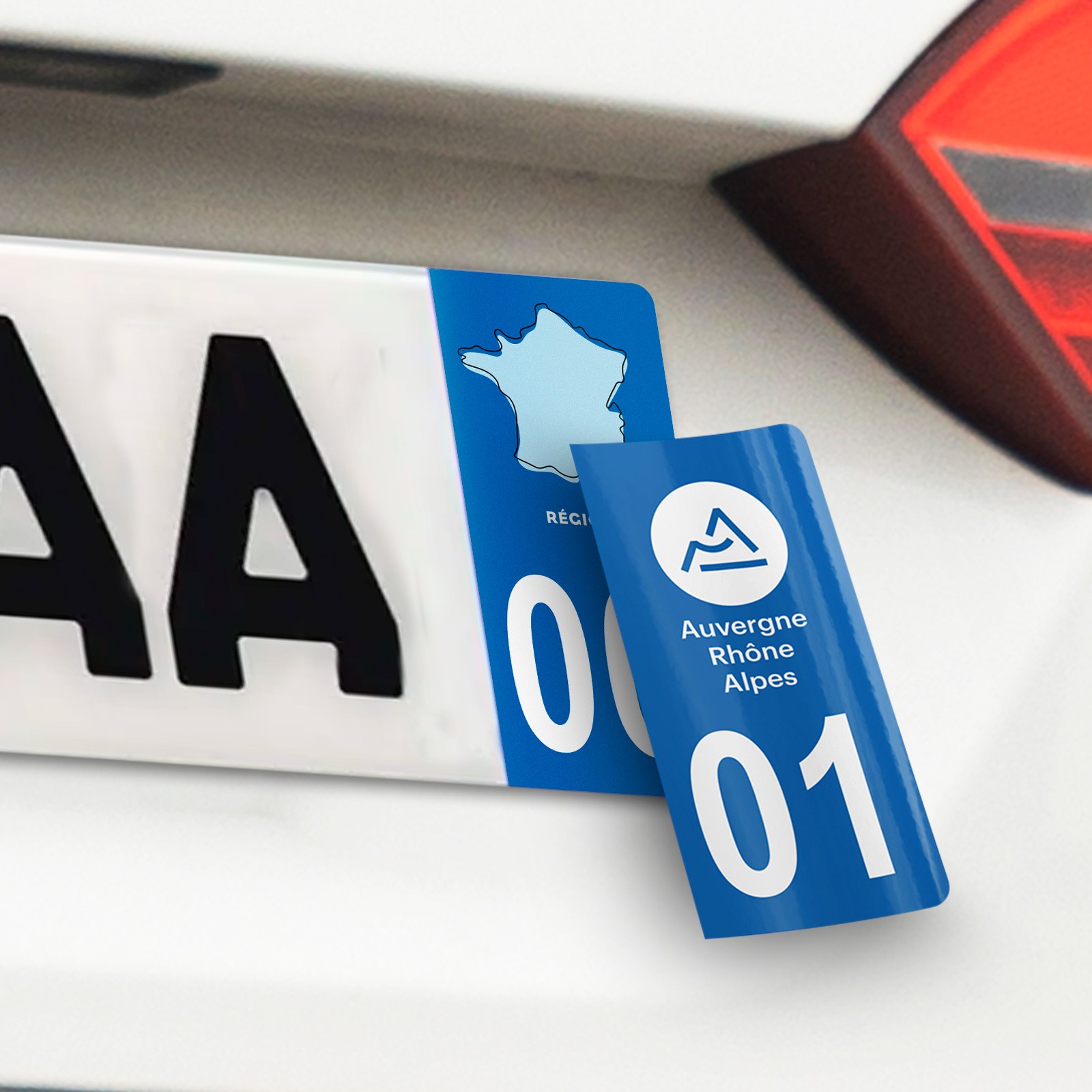 Autocollant Plaque Immatriculation Personnalisee