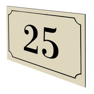 Numéro de maison / rue personnalisé avec cadre