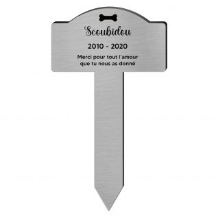 Plaque funéraire personnalisée pour chien