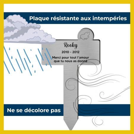 Plaque funéraire Silhouette personnalisée pour hamster