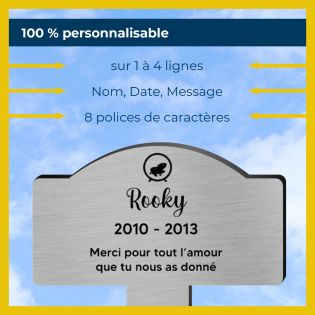 Plaque funéraire personnalisée pour hamster Plaque funéraire personnalisée pour hamster