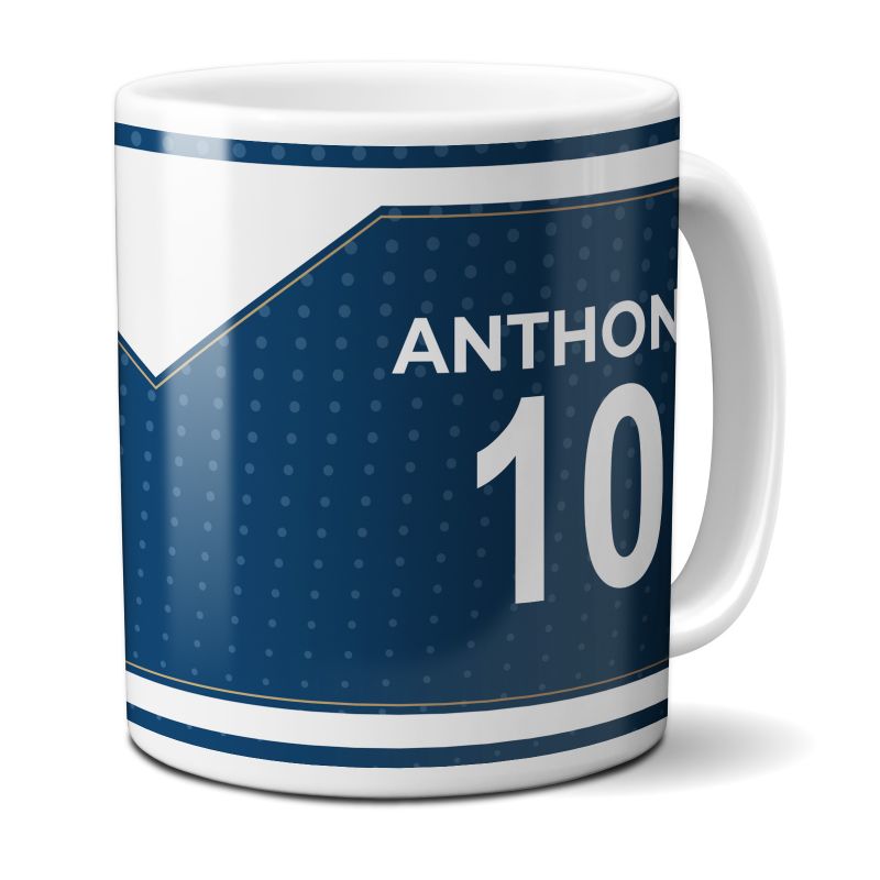 Mug club de football personnalisable avec prénom et numéro · Cadeau fan de foot · Le Havre Mug club de football personnalisable avec prénom et numéro · Cadeau fan de foot · Le Havre