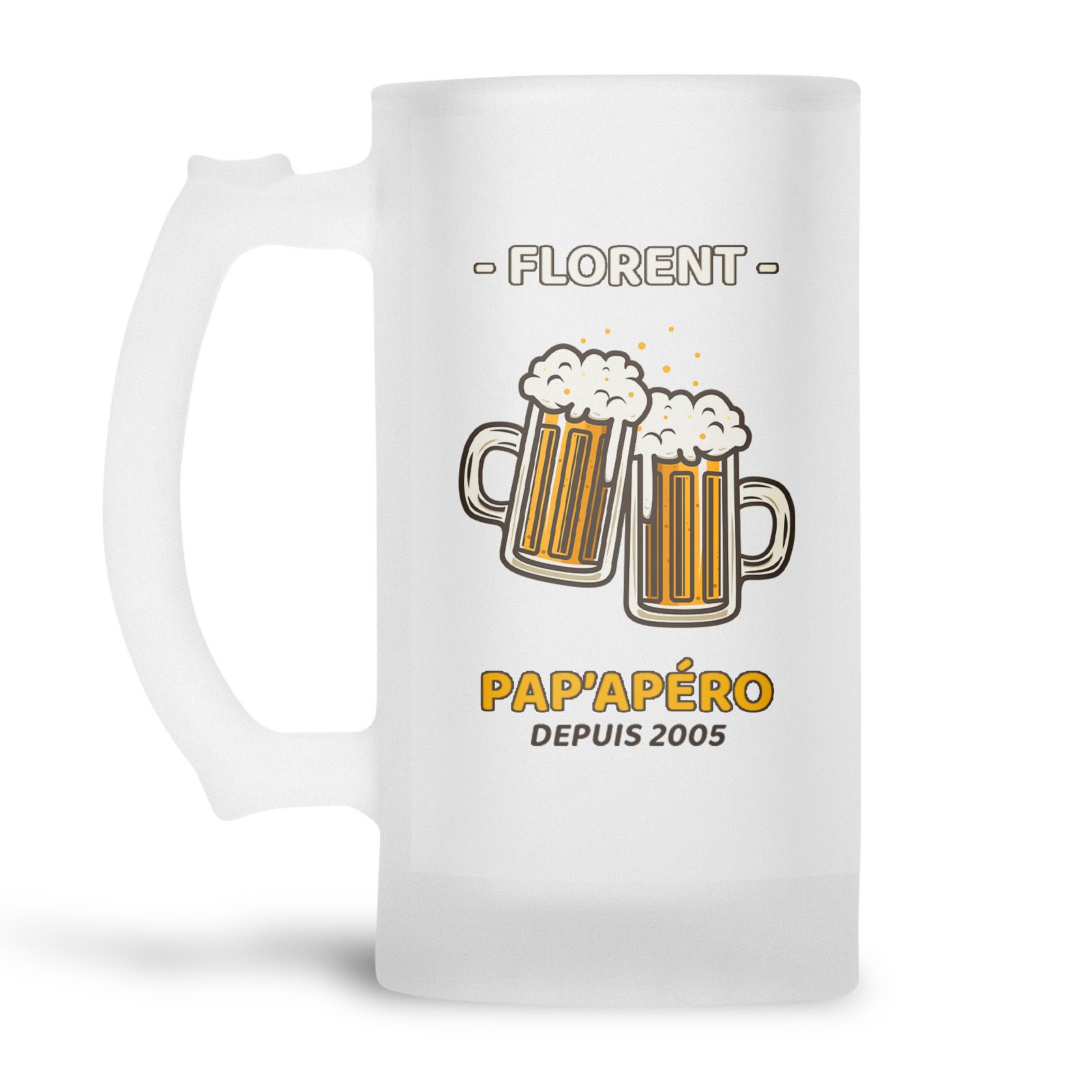 Chope De Bière Bretonne Humoristique 'J'peux Pas' - Verre à Bière 470 Ml, Imprimé En France - Cadeau Original