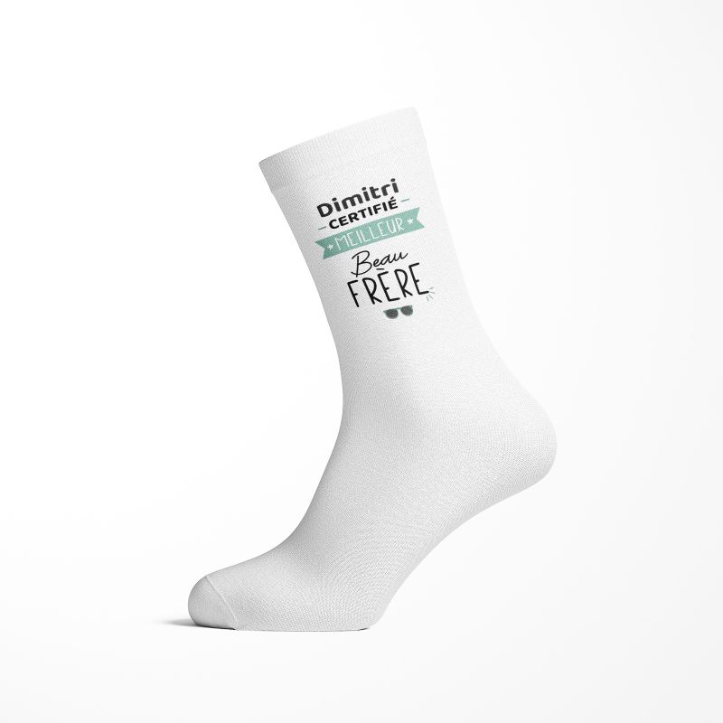 Chaussettes Personnalisables : Meilleur Beau frère Chaussettes Personnalisables : Meilleur Beau frère