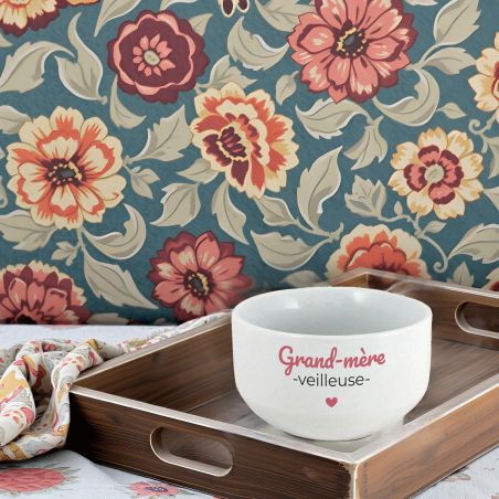 Bol petit déjeuner personnalisable Grand-mère-veilleuse · Idée cadeau personnalisé pour mamie 