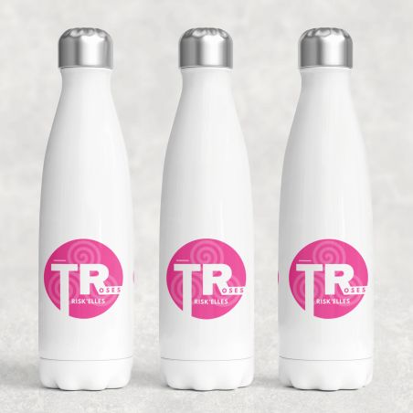 Gourde Isotherme Inox Trisk'elles Roses - 50 cl