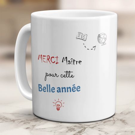 Mug en céramique Merci Maître -33 cl