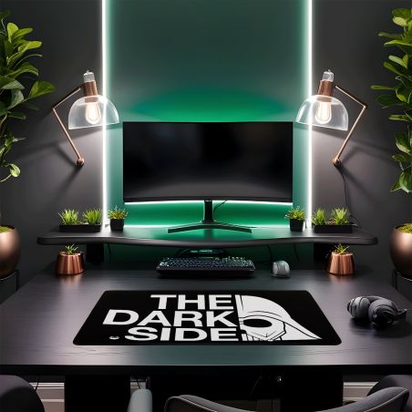 Tapis de Souris Gamer XL – "The Dark Side" – 26x38.5 cm, Ultra Fin, Antidérapant, Tissu Imprimé Haute Définition – Tapis Souris 