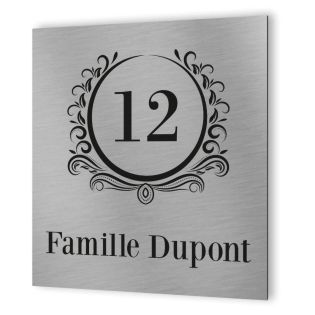 Numéro de rue extérieur à personnaliser - Panneau Dibond Aluminium - Numéro maison modèle Luxury