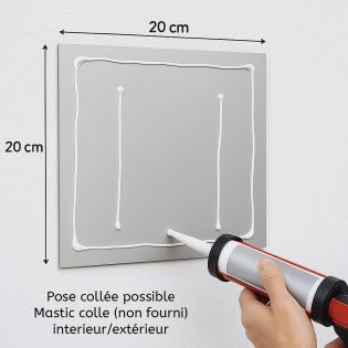 Numéro de rue extérieur à personnaliser - Panneau Dibond Aluminium - Numéro maison modèle Oriental