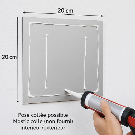 Numéro de rue extérieur à personnaliser - Panneau Dibond Aluminium - Numéro maison modèle Oriental
