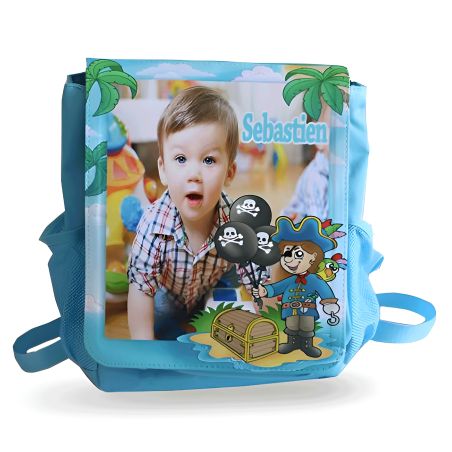 Sac à dos enfant bleu / rose personnalisé
