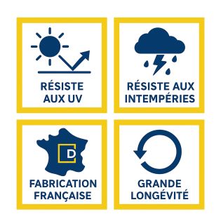 Plaque de tare blanche texte noir pour remorque caravane utilitaire - Marquage gravure laser - Plaque constructeur - 100 x 70 mm