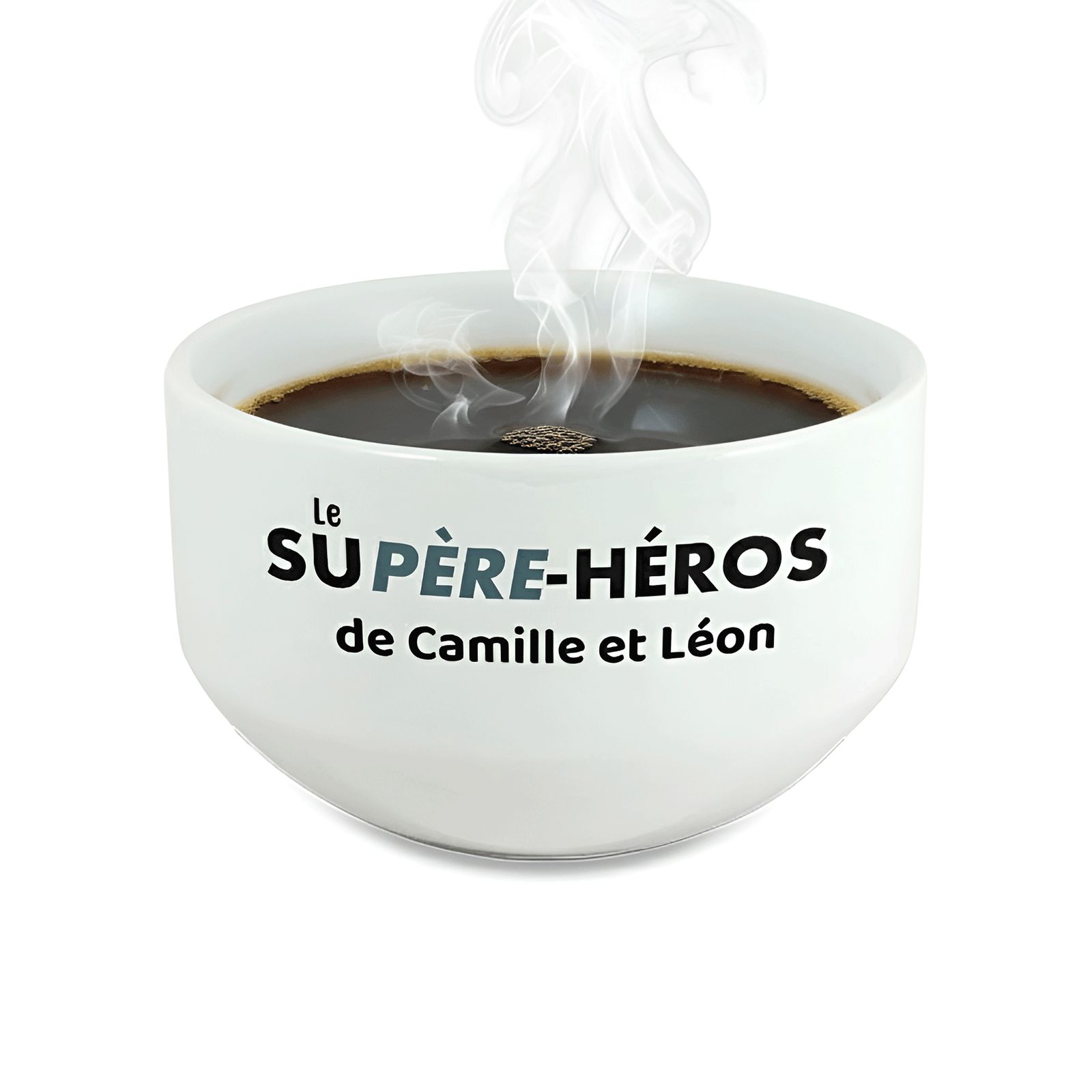 Bol petit déjeuner personnalisable Super Héros – Prénom imprimé en couleur – Cadeau enfant ou adulte original