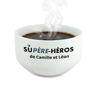 Bol petit déjeuner personnalisable Super Héros – Prénom imprimé en couleur – Cadeau enfant ou adulte original