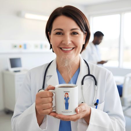 Mug original personnalisé | Définition Médecin - 33 cl, Céramique - Imprimé en France