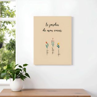 Plaque murale décorative personnalisable avec prénoms · Affiche aluminium 15 x 20 cm · Cadeau anniversaire ou fête des mères