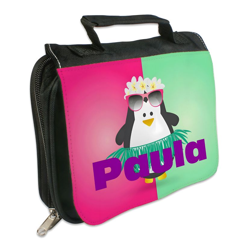 Trousse de toilette à suspendre personnalisée - Accessoire de voyage en polyester - Multi-compartiments, poignée, sublimation ph Trousse de toilette à suspendre personnalisée - Accessoire de voyage en polyester - Multi-compartiments, poignée, sublimation ph