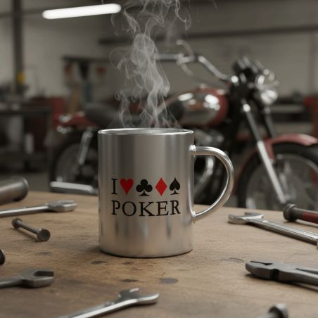 Mug inox double paroi personnalisable - Tasse métal 33 cl - Léger, résistant, idéal randonnée et bureau - Personnalisation texte