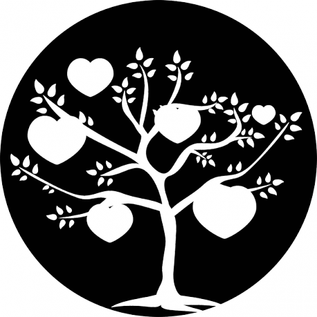 Sticker Arbre Coeur Personnalise Sur Mesure Taille Et Couleur