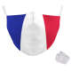 Masque de protection Drapeau Français Adulte Lavable 2 filtres PM2.5 fournis