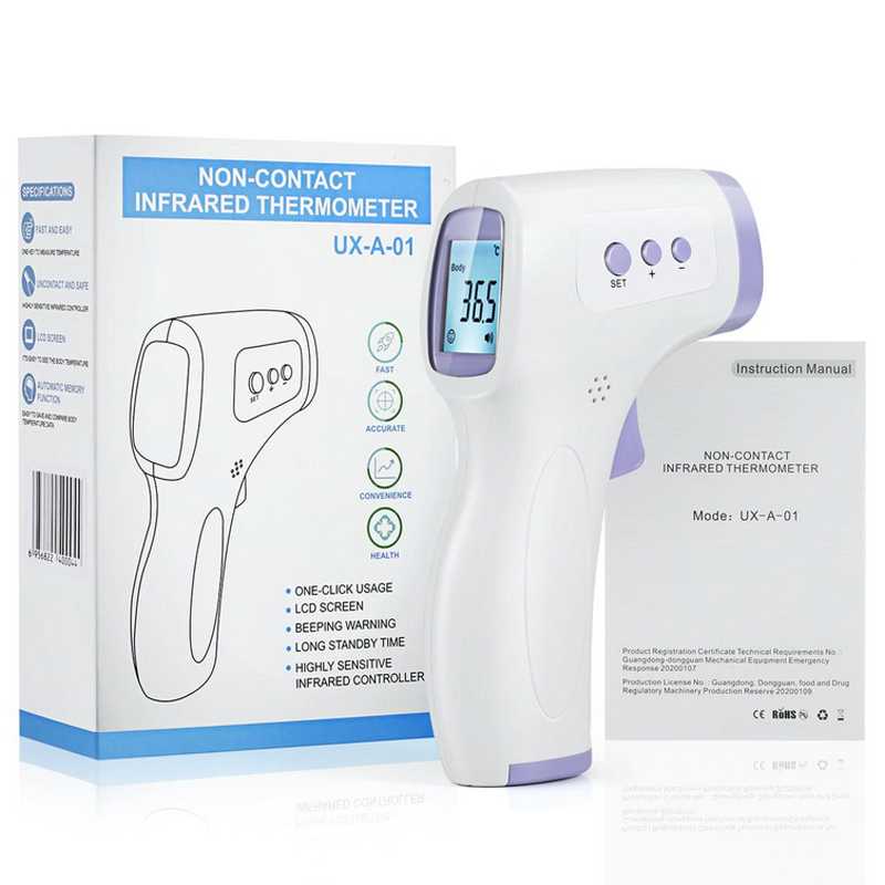 Thermometre Frontal Infrarouge Haute Precision Bebe Adulte Enfant Numerique Ce