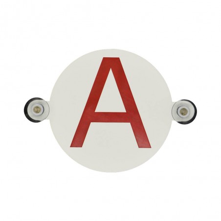 Disque à ventouses Conduite Accompagnée (ACC) et Permis B pour lunette arrière voiture Ø 15 cm