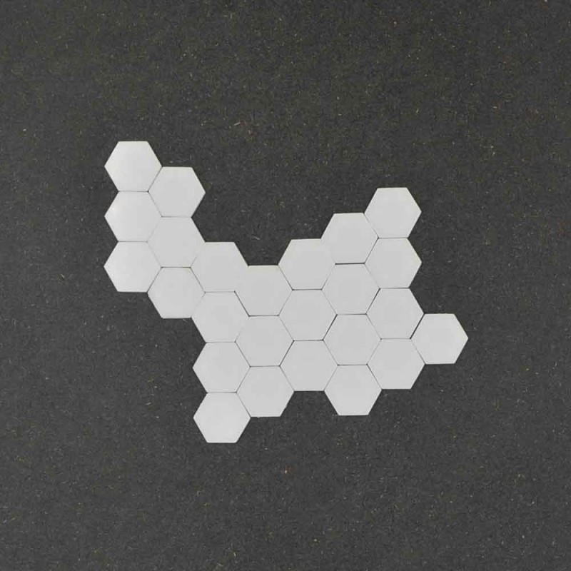 25 miroirs autocollants acryliques 3D pour décoration murale mosaique avec adhésif 3M - Hexagone 25 miroirs autocollants acryliques 3D pour décoration murale mosaique avec adhésif 3M - Hexagone