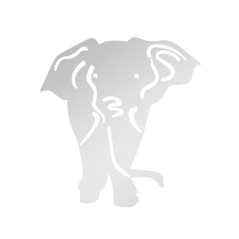 Miroir décoratif modèle Eléphant - Série Animaux - Miroir mural acrylique pour décoration intérieure Miroir décoratif modèle Eléphant - Série Animaux - Miroir mural acrylique pour décoration intérieure