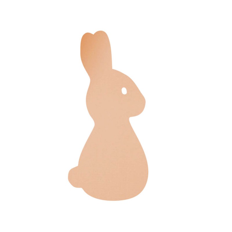 Miroir décoratif Or Rose modèle Lapin - Série Animaux - Miroir mural acrylique pour décoration intérieure Miroir décoratif Or Rose modèle Lapin - Série Animaux - Miroir mural acrylique pour décoration intérieure