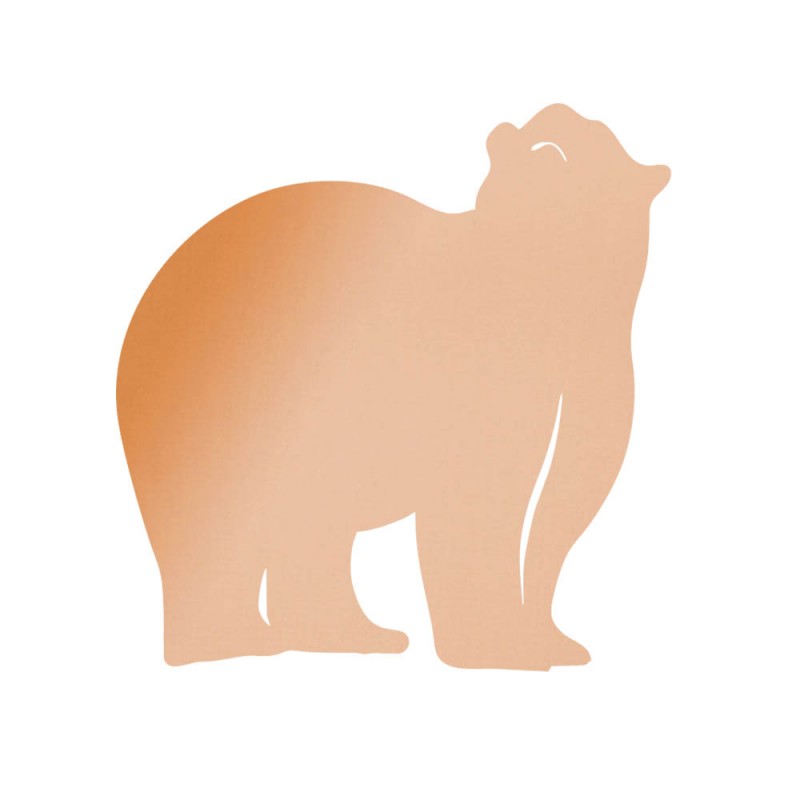 Miroir décoratif Or Rose modèle Ours - Série Animaux - Miroir mural acrylique pour décoration intérieure Miroir décoratif Or Rose modèle Ours - Série Animaux - Miroir mural acrylique pour décoration intérieure