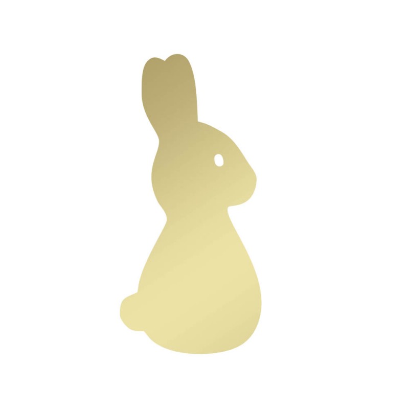 Miroir décoratif Or modèle Lapin - Série Animaux - Miroir mural acrylique pour décoration intérieure Miroir décoratif Or modèle Lapin - Série Animaux - Miroir mural acrylique pour décoration intérieure