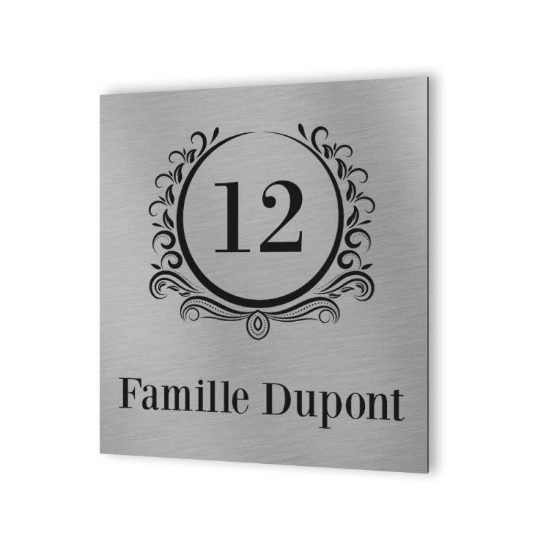 Numéro de rue extérieur à personnaliser - Panneau Dibond Aluminium - Numéro maison modèle Luxury Numéro de rue extérieur à personnaliser - Panneau Dibond Aluminium - Numéro maison modèle Luxury