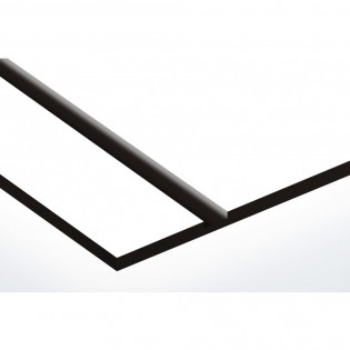Plaque de tare blanche texte noir pour remorque caravane utilitaire - Marquage gravure laser - Plaque constructeur