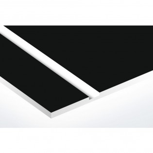 Plaque de tare noir texte blanc pour remorque caravane utilitaire - Marquage gravure laser - Plaque constructeur