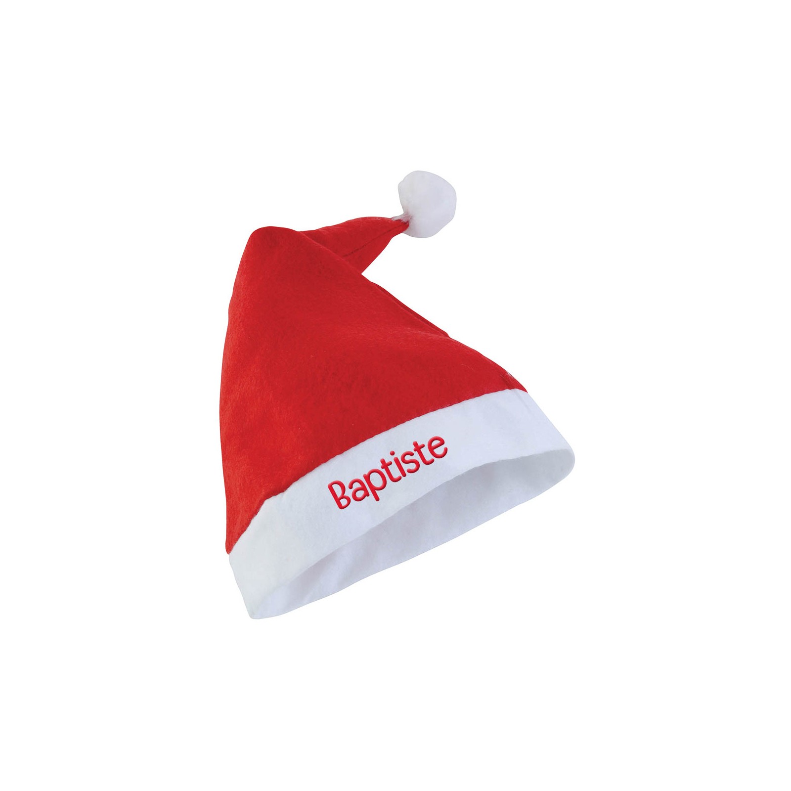 Bonnet Noël chapeau Père Noël adulte personnalisable avec un prénom - Cadeau Noël original 