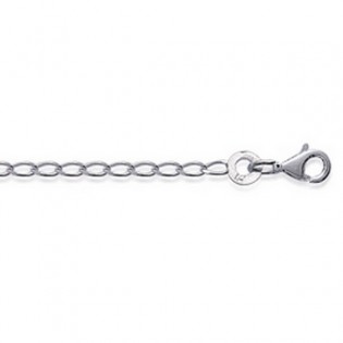 Chaine Cheval diamentée Argent - longueur 50cm