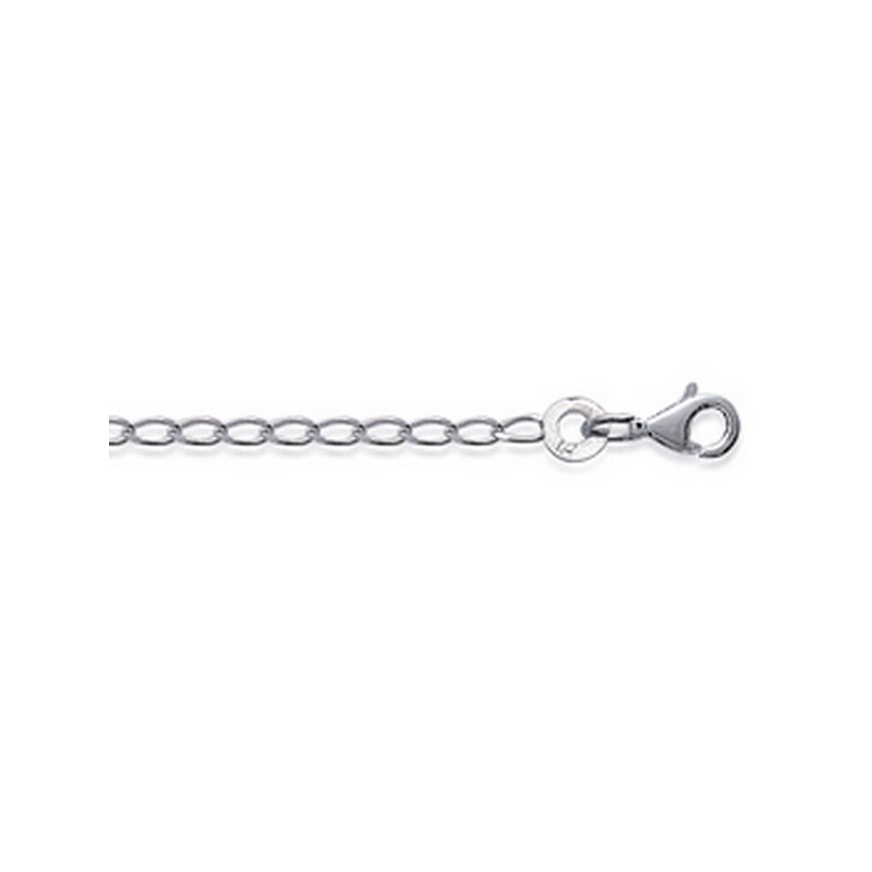 Chaine Cheval diamentée Argent - longueur 50cm