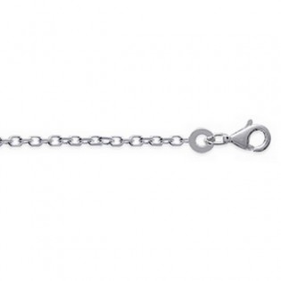 Chaine Forçat diamntée Argent - longueur 50cm
