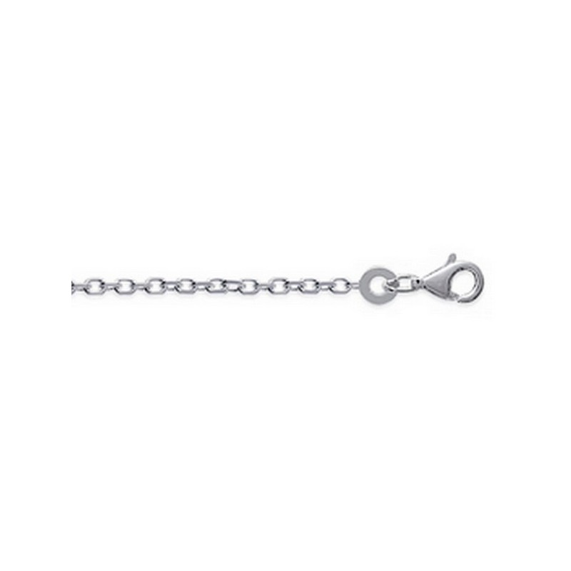 Chaine Forçat diamntée Argent - longueur 50cm