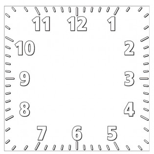 Horloge Carré personnalisée
