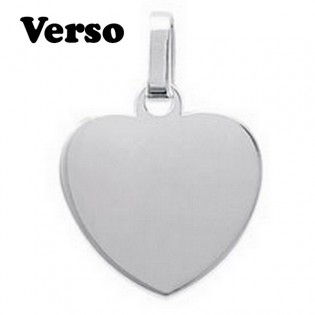 Pendentif Coeur Love gravé Argent