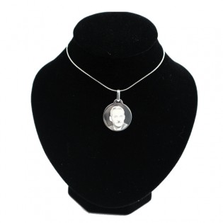 Pendentif Rond gravé Argent  [x]