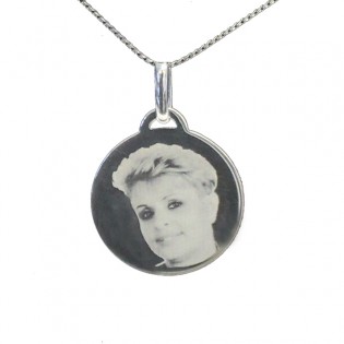 Pendentif Rond gravé Argent [x]