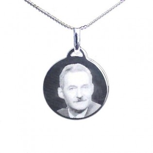 Pendentif Rond gravé Argent [x]