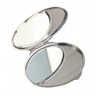 Miroir de poche personnalisé | Ovale