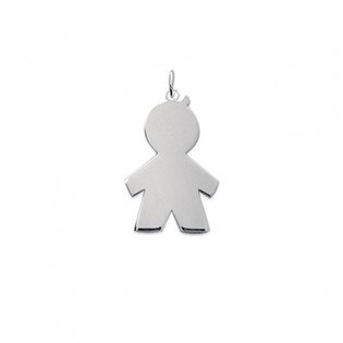 Pendentif Garçon Argent gravé [x]