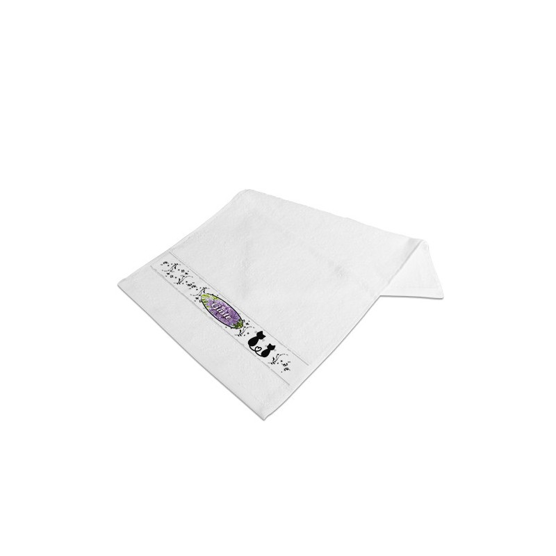 Serviette de toilette personnalisée