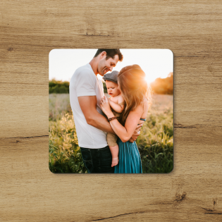 Dessous de Verre personnalisable avec Photo et Texte · Sous-verre en liège  · Déco de table personnalisée pour apéritif