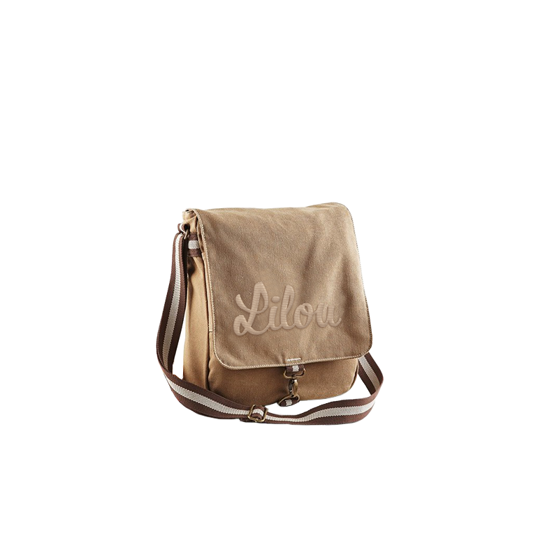 Sac Messager Désert en toile brodé Sac Messager Désert en toile brodé
